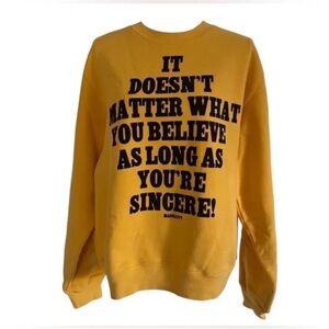 OBO~ NWT Madhappy Limited Edition Tokyo Crewneck - Gold Yellow - Large - RARE!